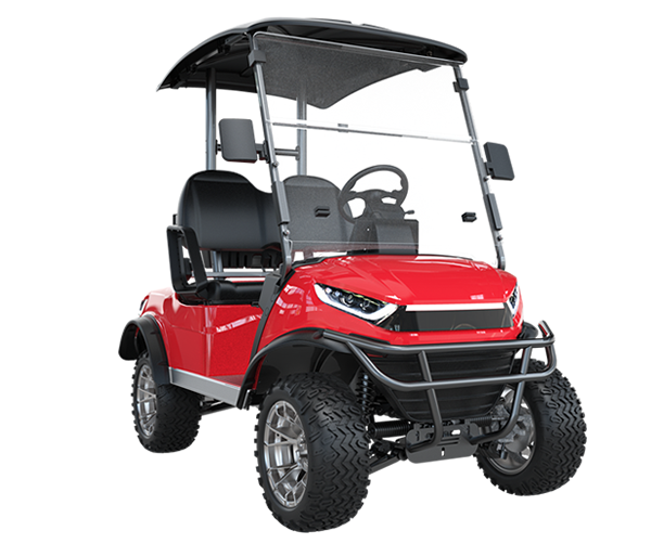 Elektro Golfcarts mit hohem Fahrwerk